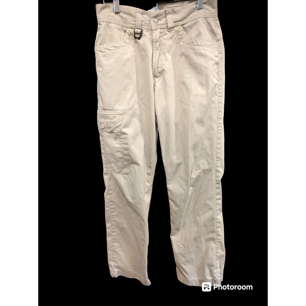 Under Armour Cargo Pants Mens 30x32 Khaki Cotton Blend Hiking Fishing
